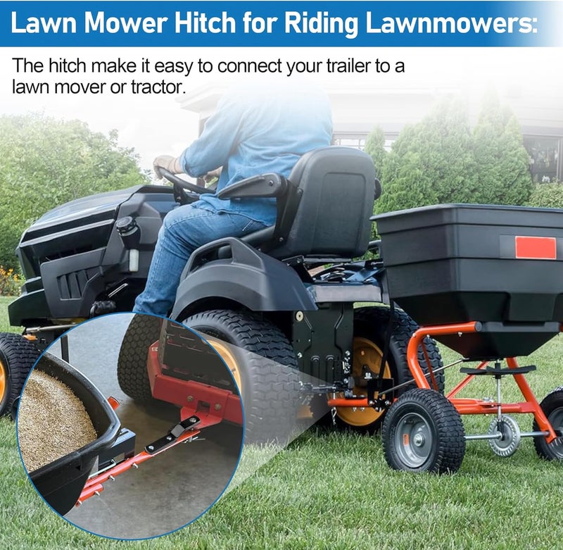 Pulems Lawn Mower Hitch for Agri-Fab 23475 Tractor Bracket, Garden Mower Tractor Attachments Lawn Tractor Trailer Hitch Adapter Plate – Fit for Agri-Fab Replacement Parts - Image 4
